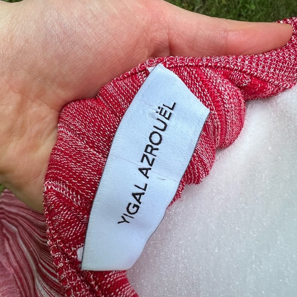 Yigal Azrouel red asymmetrical midi skirt S - Picture 11 of 13